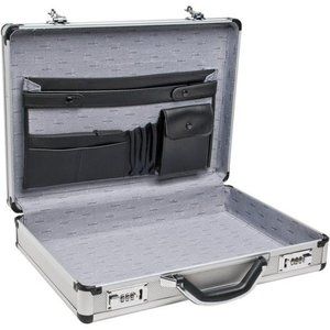 Silver Aluminum Business Briefcase